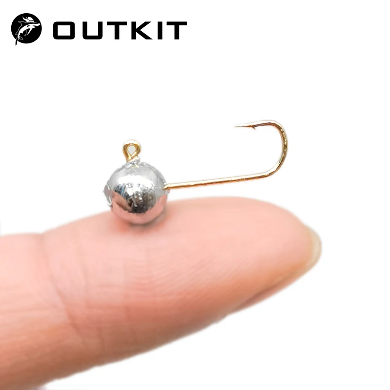 Fishing Hook Offset - OUTKIT 10 Buah Mini Jig Kepala