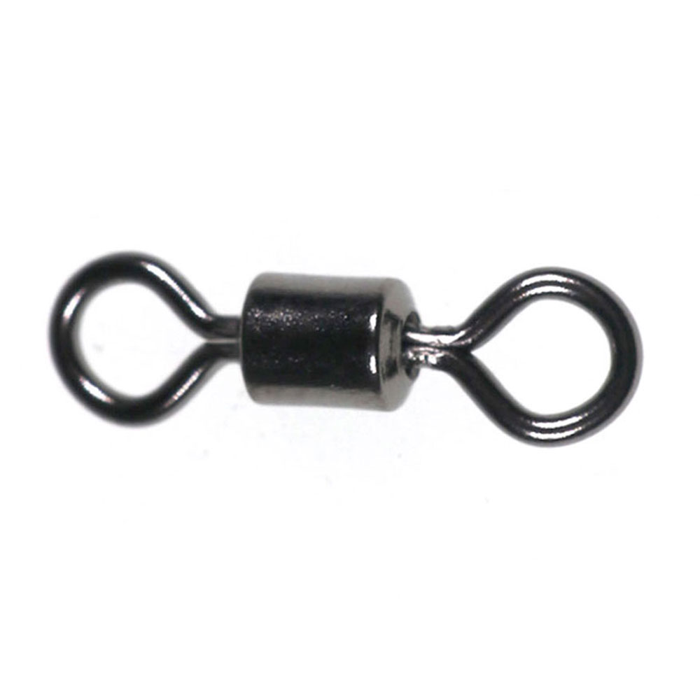 Fishing Hook Size - 100Pcs Hitam 8 Bentuk Rolling Putar