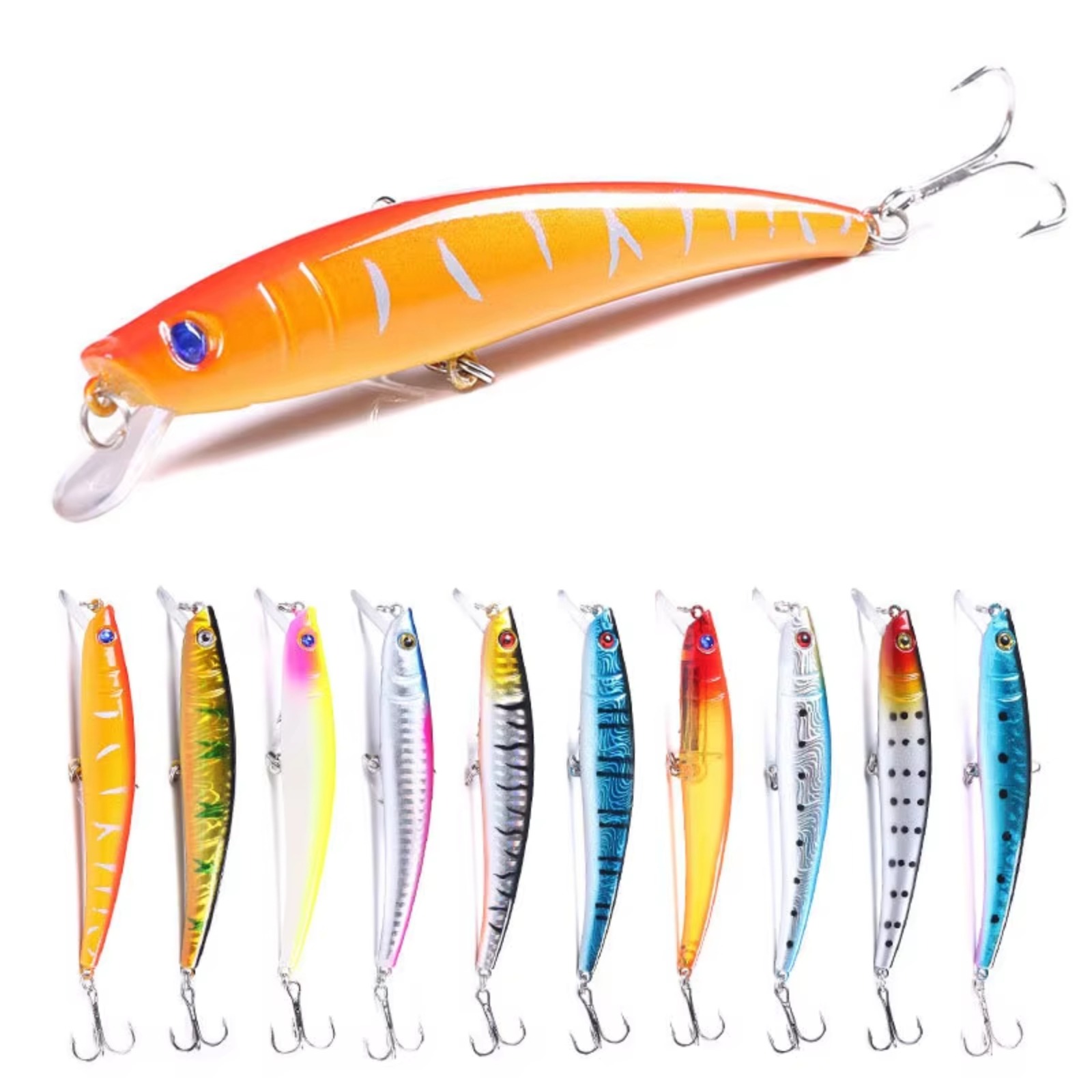 Fishing Hook Treble - Umpan Pancing Minnow 110mm 13g Umpan