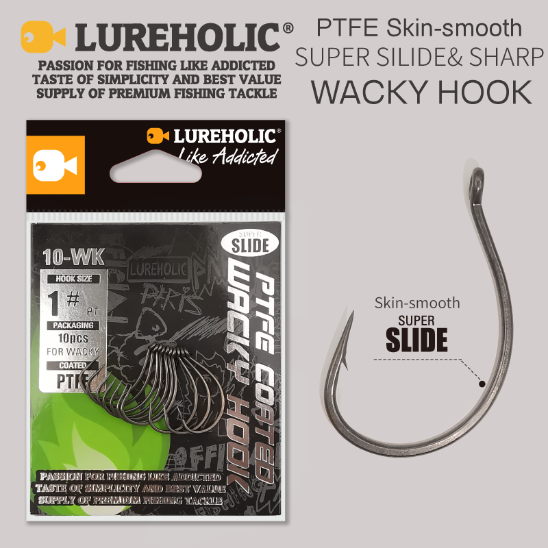 Fishing Hook Offset - LUREHOLIC PTFE kait unik Super geser