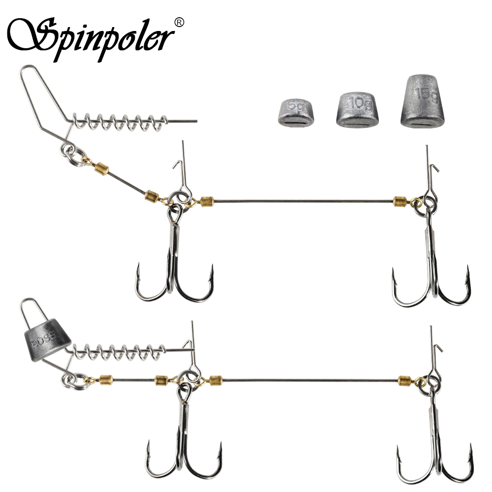 Fishing Hook Size - Spinpoler The Pike Stinger Rig sekrup