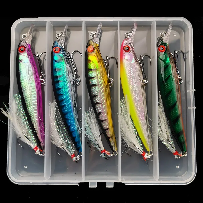 Fishing Hook Box - 5 buah/kotak umpan pancing bionik mata