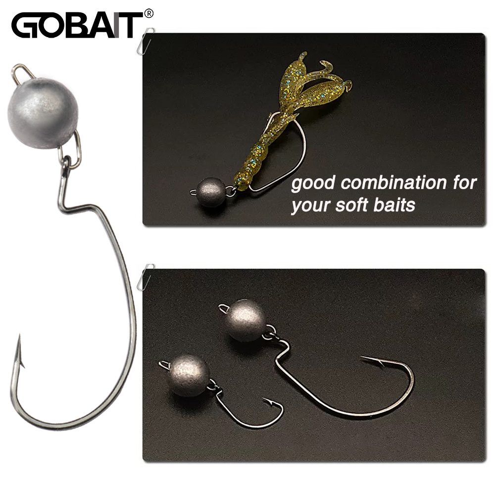Fishing Hook Weedless - 5 Buah Kait Cacing Kepala Jig