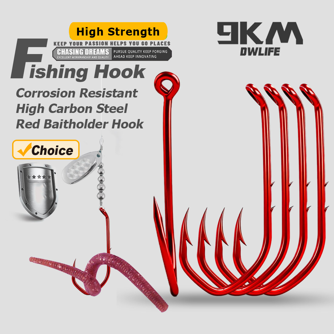 Fishing Hook Circle - 9KM Baitholder Hook 50-100pcs Mata Kail