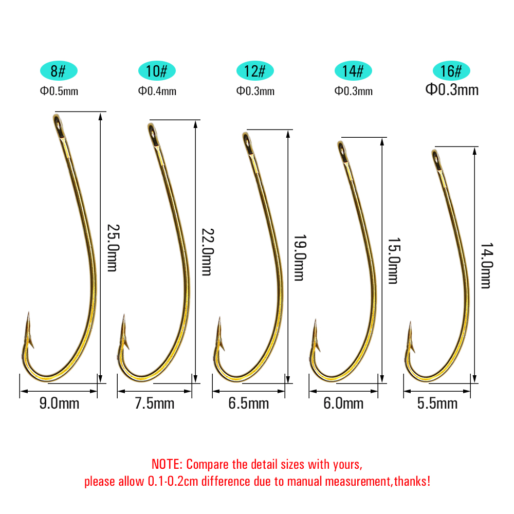 ICERIO 100 Buah 3X Panjang Bat - Fishing Hook Size ulasan dan harga
