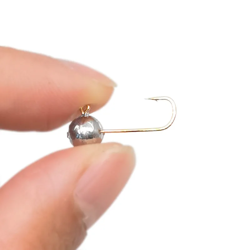 OUTKIT 10 Buah Mini Jig Kepala - Fishing Hook Offset ulasan dan harga