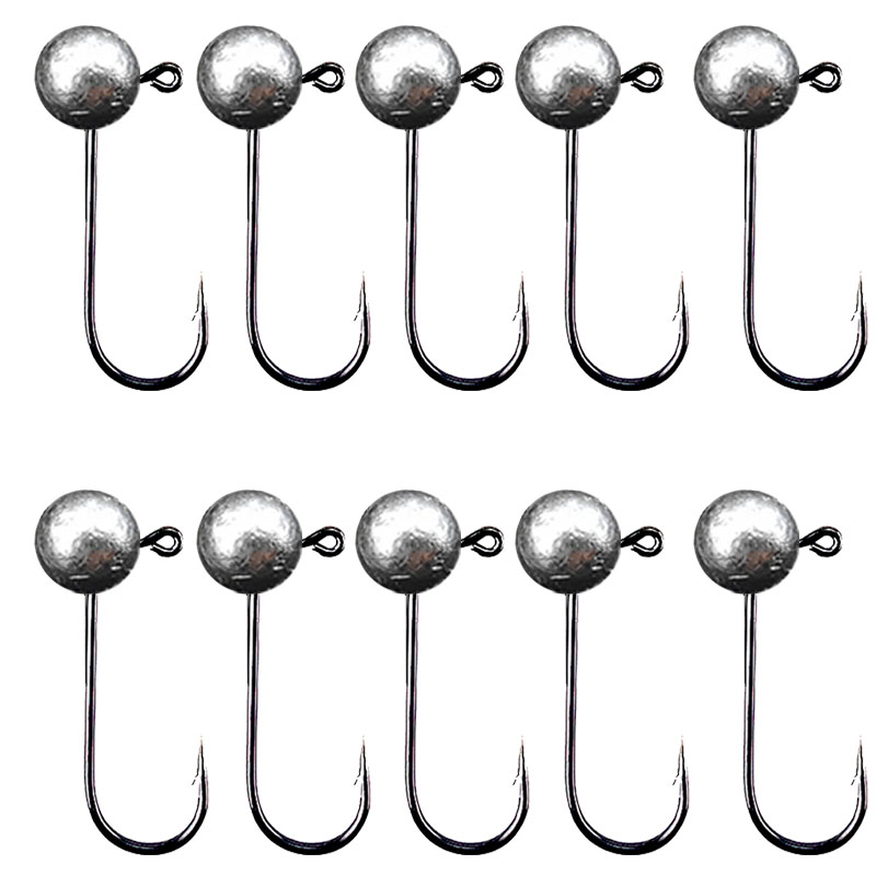 10 buah/lot Jig kepala kail pa - Fishing Hook Offset ulasan dan harga