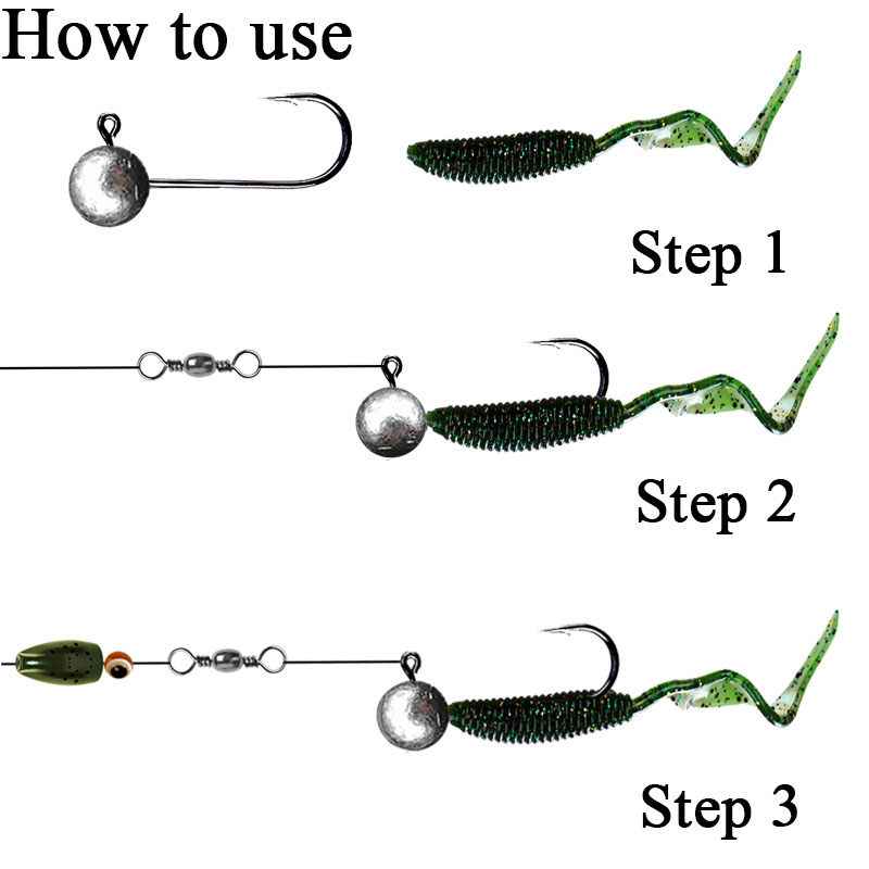 10 buah/lot Jig kepala kail pa - Fishing Hook Offset ulasan dan harga