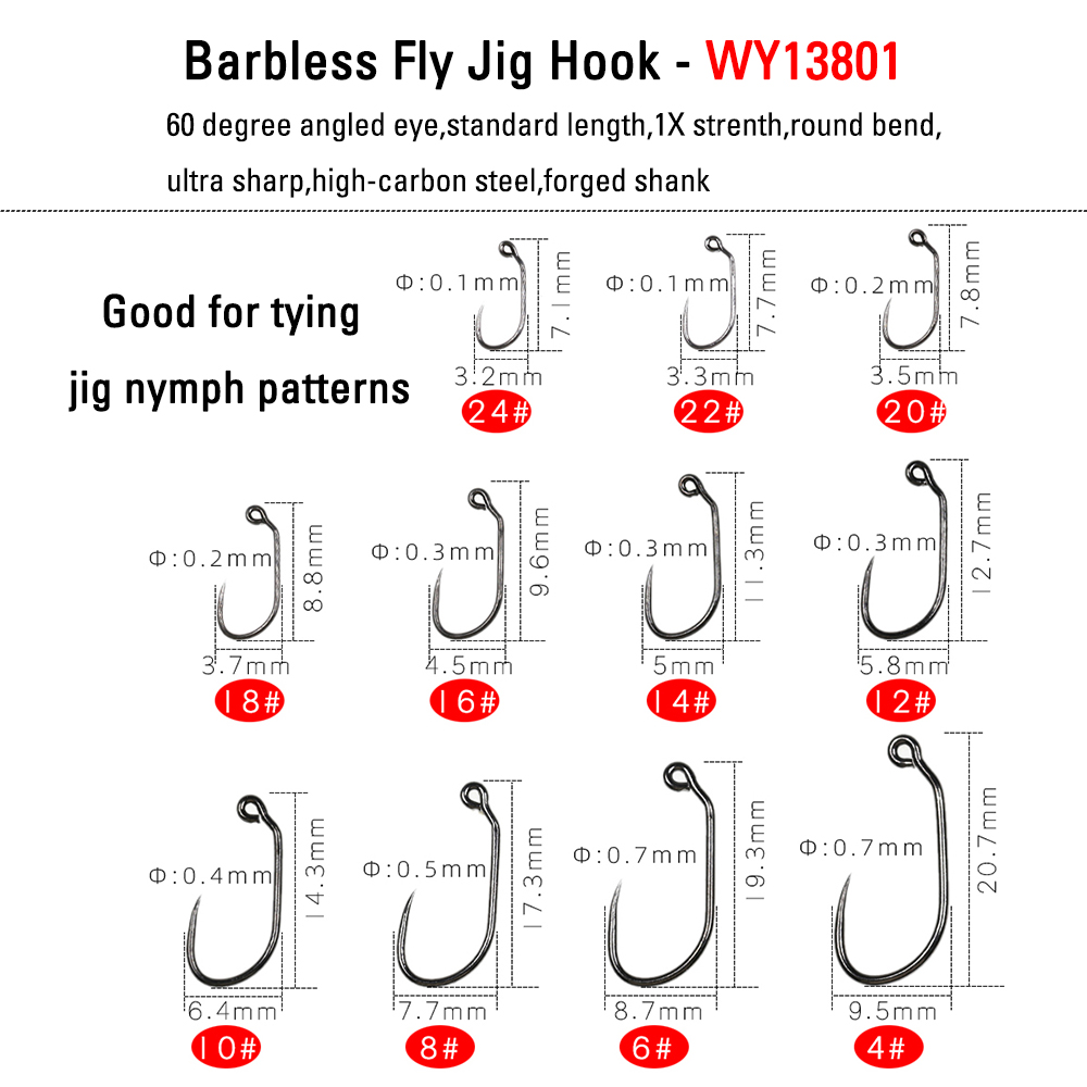 30PCS # 24 - # 4 Kail Pancing  - Fishing Hook Barbless ulasan dan harga