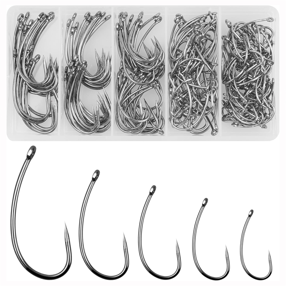 180 buah Kit kait pancing Barb - Fishing Hook Circle ulasan dan harga