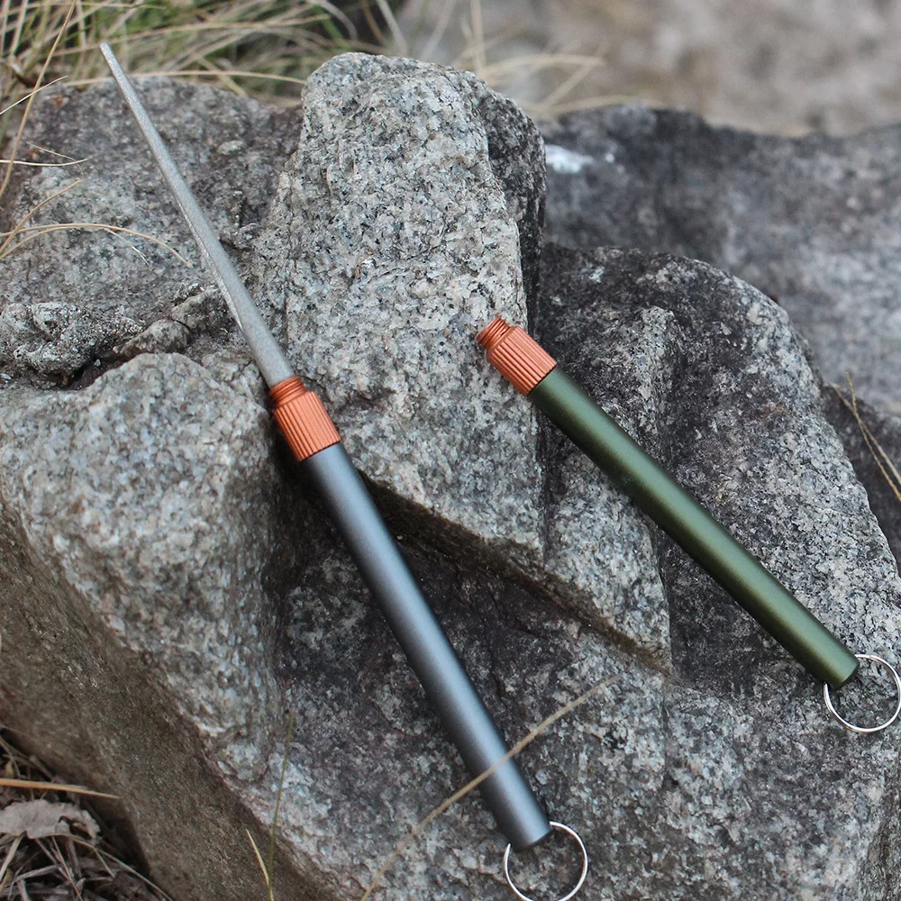 Batang Pengasah Pisau EDC Mini - Fishing Hook Stainless Steel ulasan dan harga
