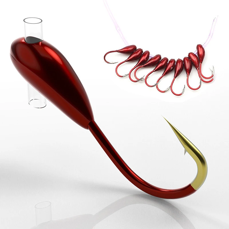 10/20 Buah Kait Pancing Es Mus - Fishing Hook Barbless ulasan dan harga