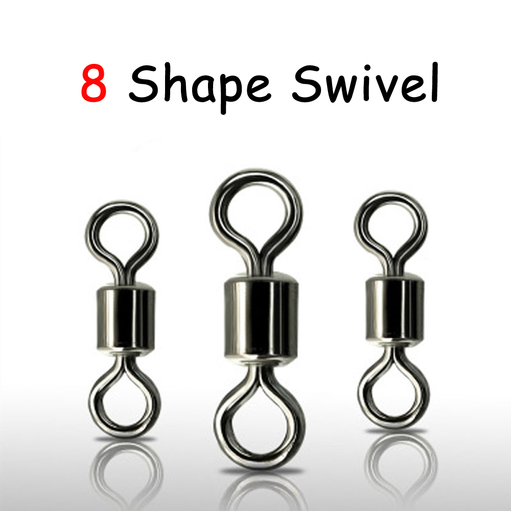 100Pcs Hitam 8 Bentuk Rolling  - Fishing Hook Size ulasan dan harga