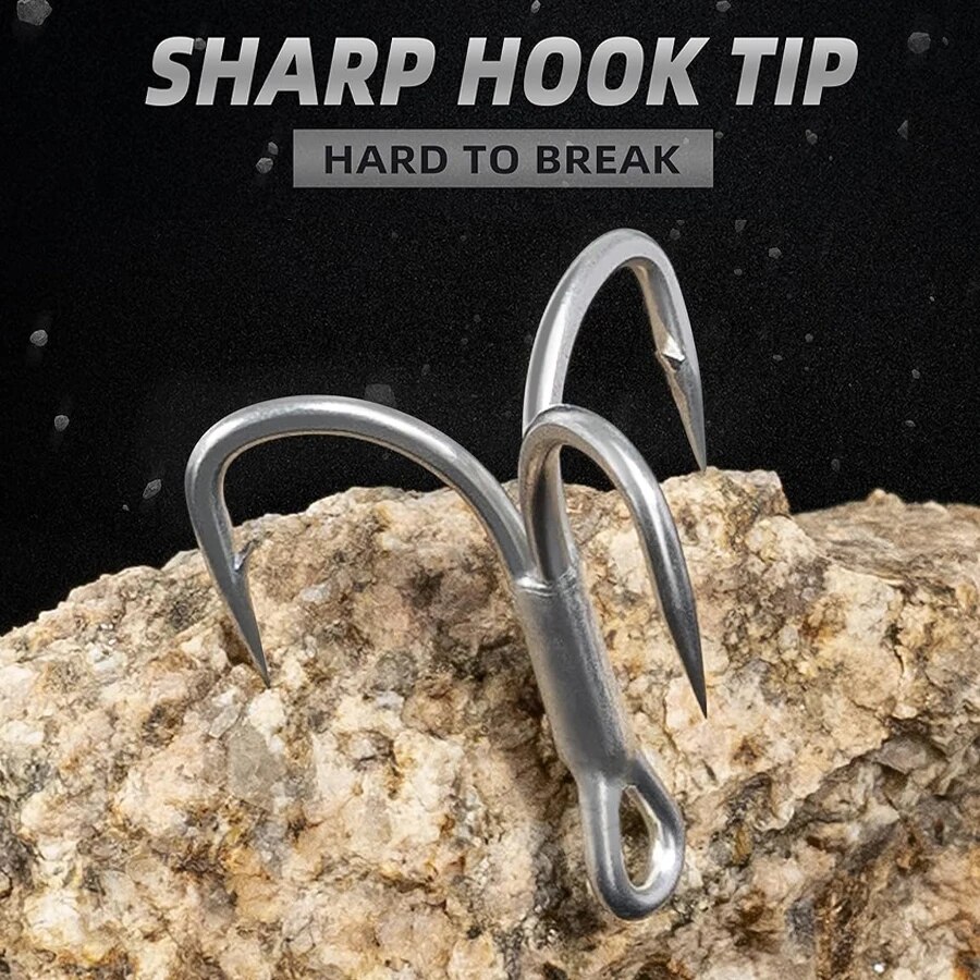 Pancing Treble kait baja karbo - Fishing Hook Offset ulasan dan harga