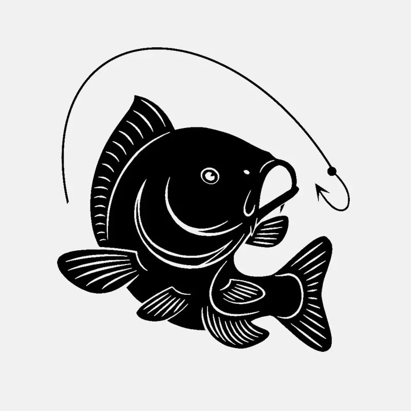Stiker Pvc mobil 15cm * 14cm,  - Fishing Hook ulasan dan harga