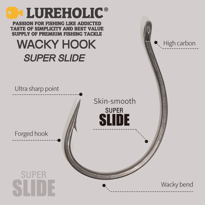 LUREHOLIC PTFE kait unik Super - Fishing Hook Offset ulasan dan harga
