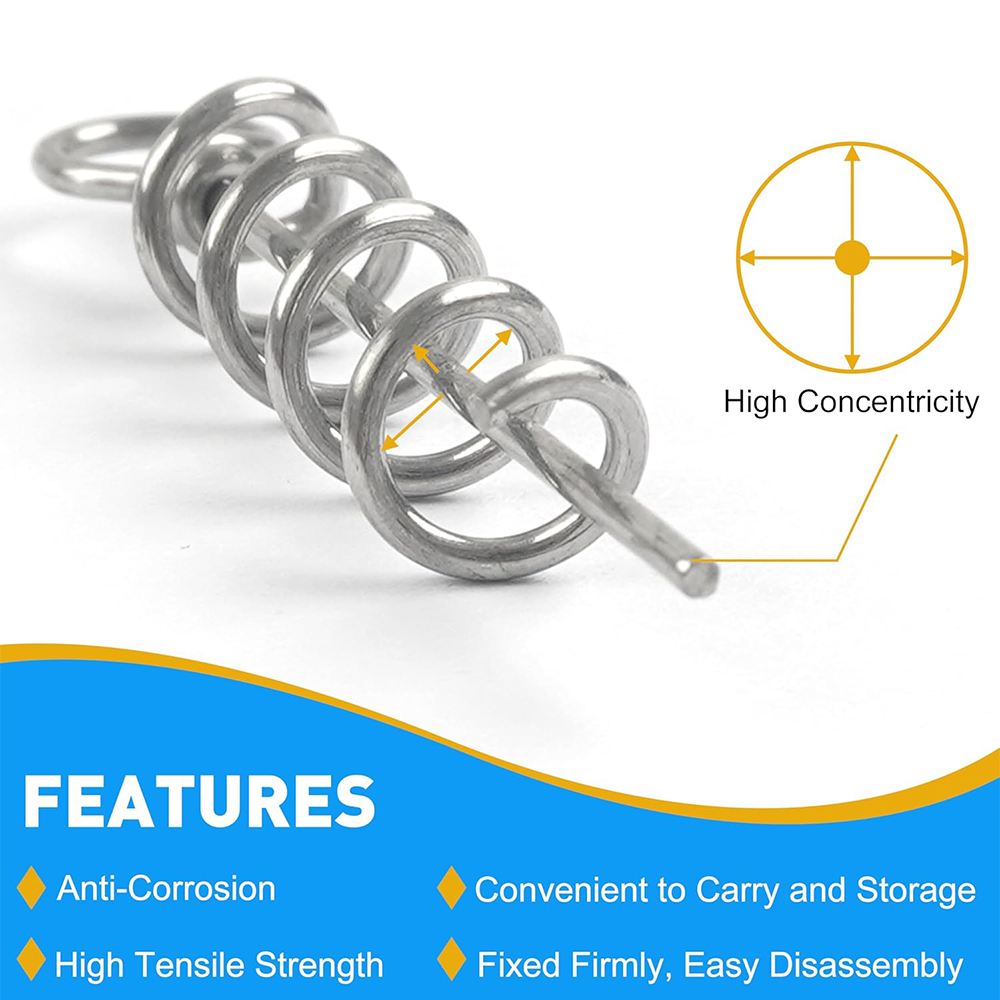 50 buah kunci Putar musim semi - Fishing Hook Stainless Steel ulasan dan harga