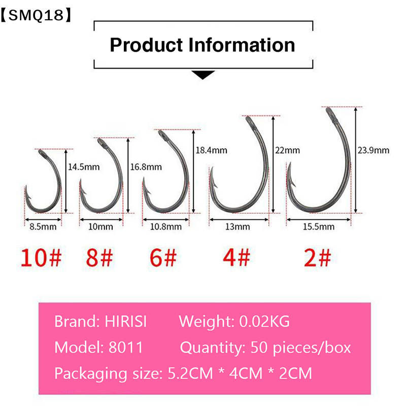 Hirisi 50 Buah Kail Berduri Da - Fishing Hook Box ulasan dan harga