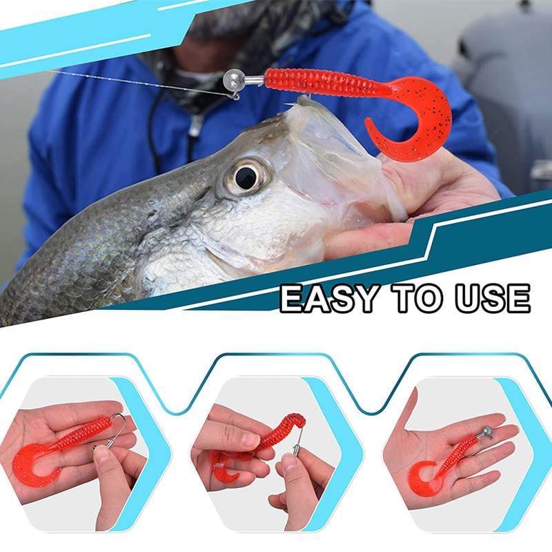 100PCS Kail Pancing Kepala Tim - Fishing Hook Offset ulasan dan harga