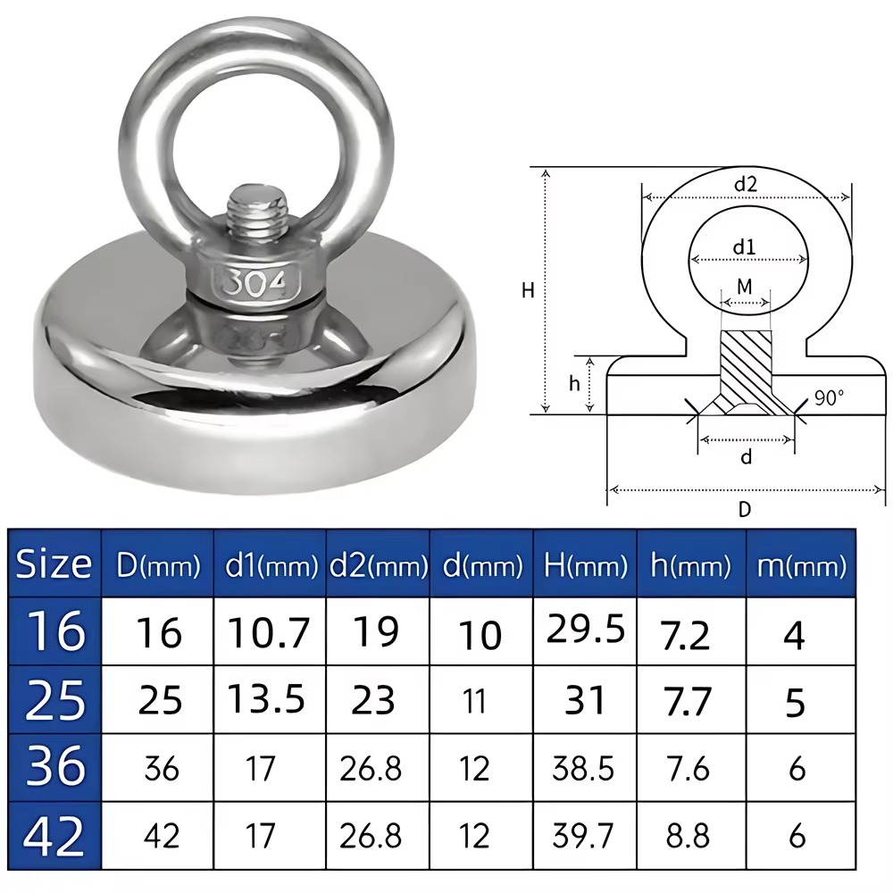 Tempat Magnet Neodymium Penyel - Fishing Hook Stainless Steel ulasan dan harga