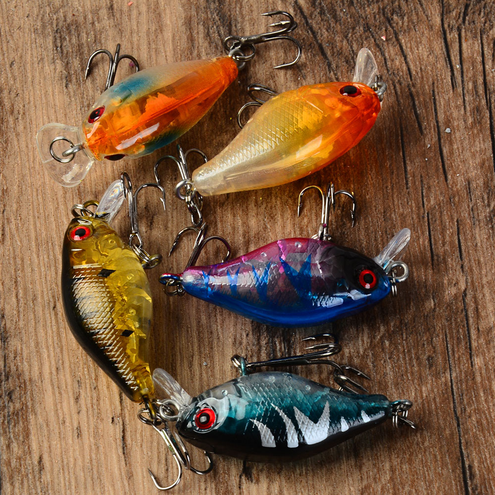5pcs Umpan Crankbait Mengamban - Fishing Hook Treble ulasan dan harga