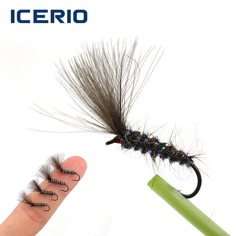 5/6PCS CDC Parachute Dry Fly U - Fishing Hook Size ulasan dan harga