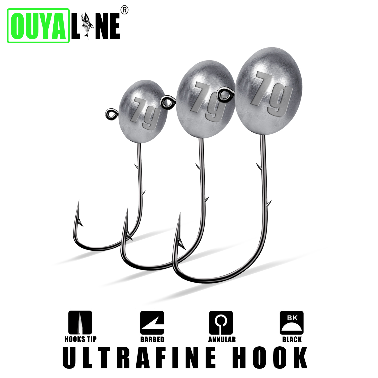 Jig kait kepala 1X Rockfish Aj - Fishing Hook Offset ulasan dan harga