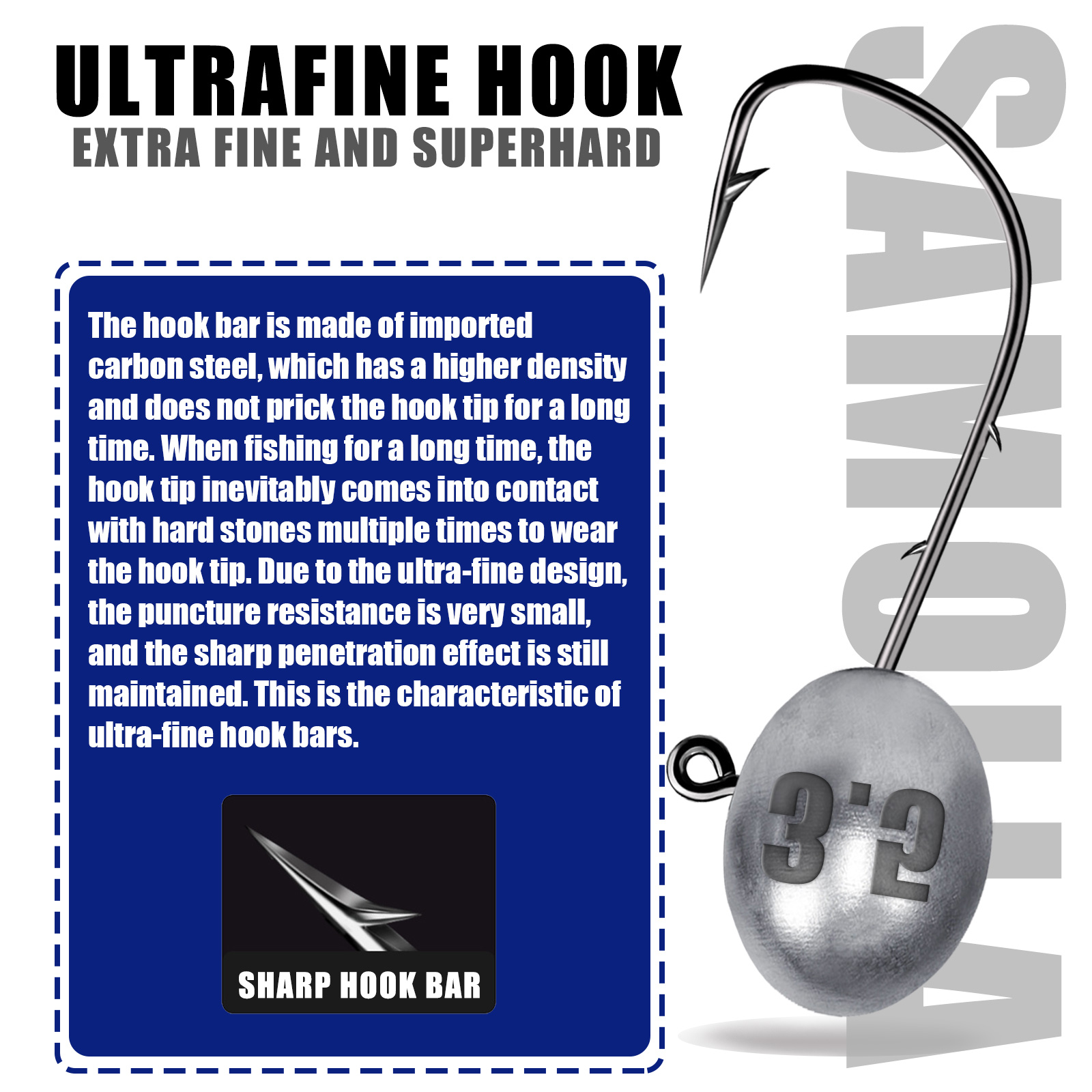 Jig kait kepala 1X Rockfish Aj - Fishing Hook Offset ulasan dan harga