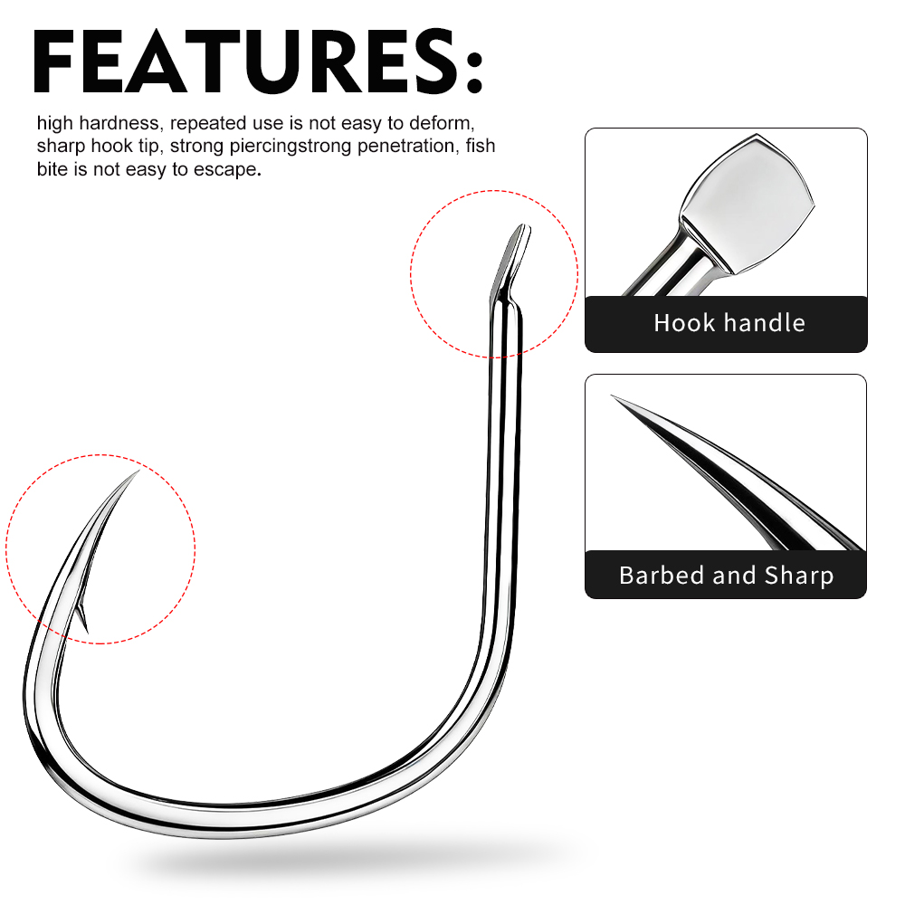 Proberos 20PCS/BOX Kail Pancin - Fishing Hook Circle ulasan dan harga