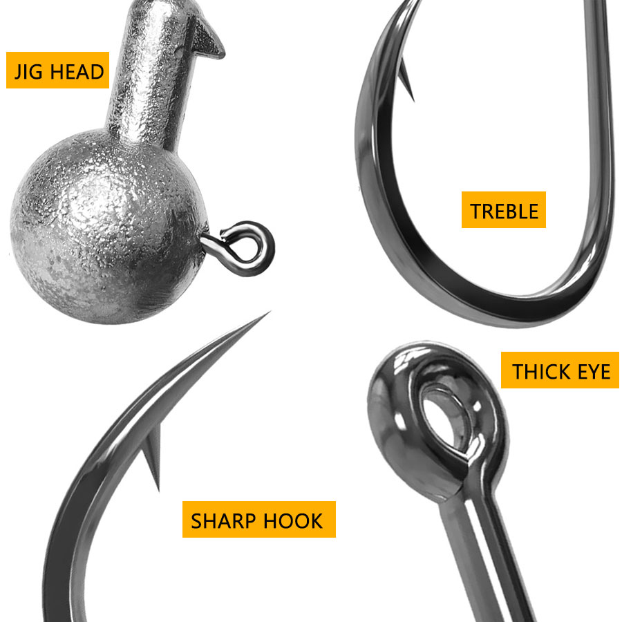 WODJYJ 1g 2g 3g 4g 5g 7g 8g 10 - Fishing Hook Offset ulasan dan harga
