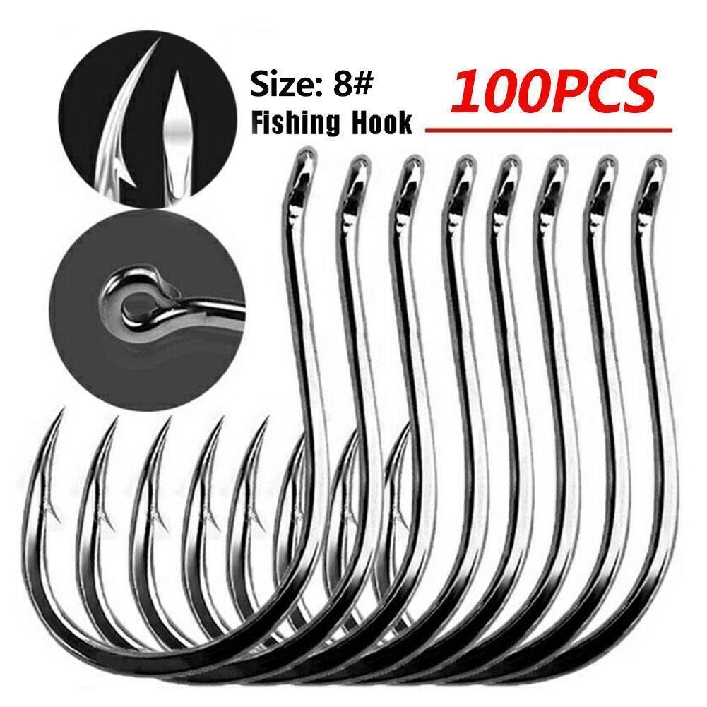 100pcs Kotak Kail Pancing Baja - Fishing Hook Circle ulasan dan harga