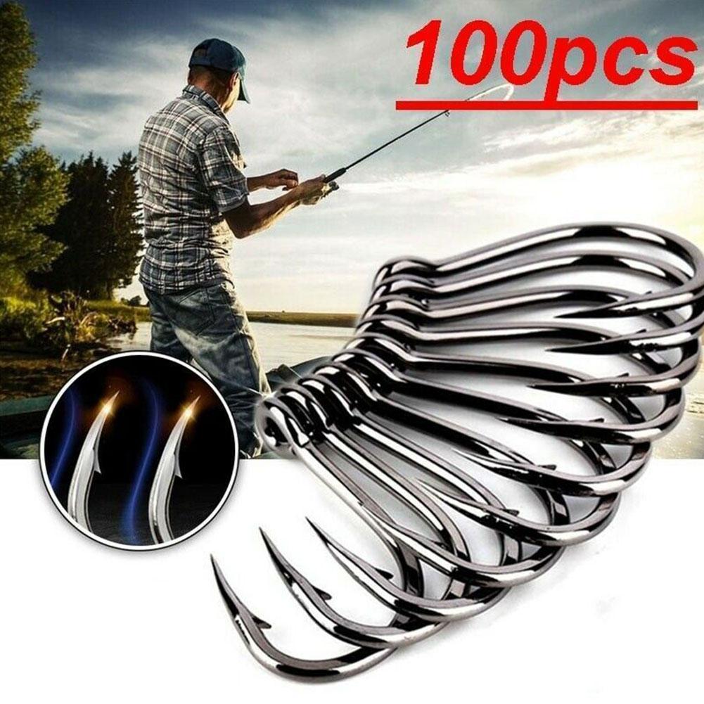 100pcs Kotak Kail Pancing Baja - Fishing Hook Circle ulasan dan harga