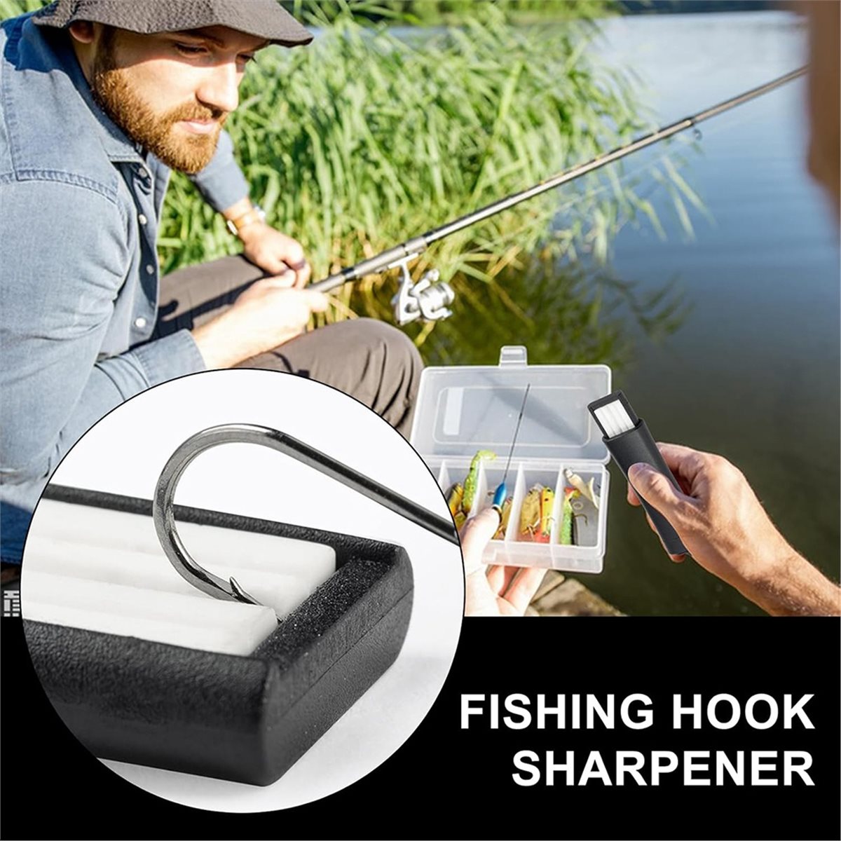 Pengasah Kail Pancing - Alat K - Fishing Hook Sharpener ulasan dan harga