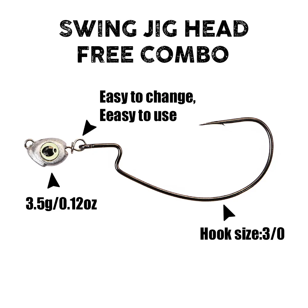 B&U Swing Jig Head Cheburashka - Fishing Hook Jig ulasan dan harga