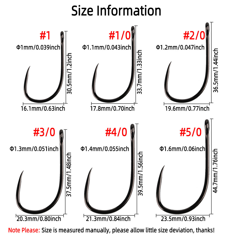 20 buah # 1 1/0 2/0 3/0 4/0 5/ - Fishing Hook Barbless ulasan dan harga