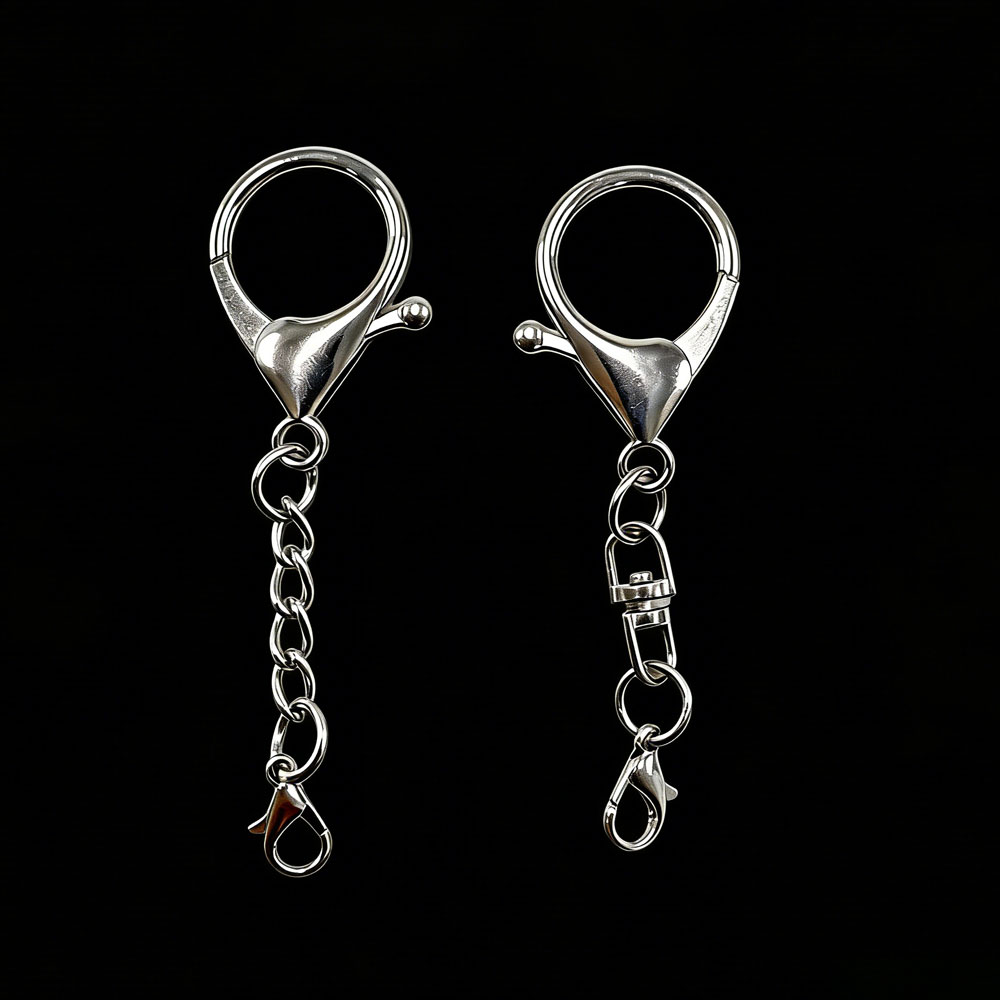 10 Buah Gantungan Kunci Paduan - Fishing Hook Size ulasan dan harga